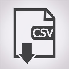 File type CSV icon