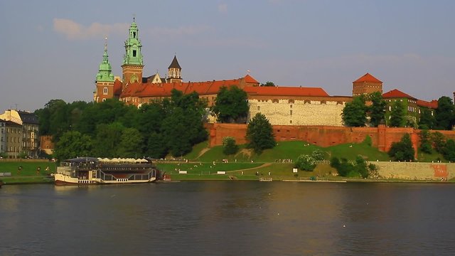 Wawel castle in Kracow in Poland 