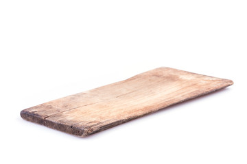 old wood board weathered isolated on white background