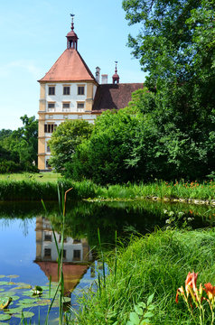Pond in Eggenderg castle in Graz, Austria