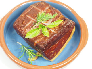 smoked pork with rosemary
