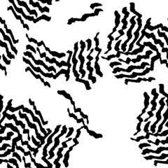 Black paint pattern