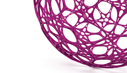 Pink abstract futuristic organic background