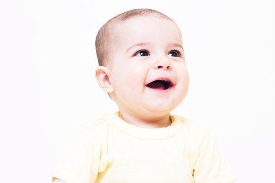 Beautiful baby smiling 