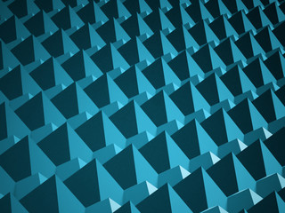 Blue abstract triangle background