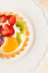 Mini fruit tart.