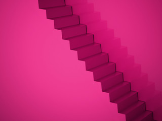 Pink stairs concept