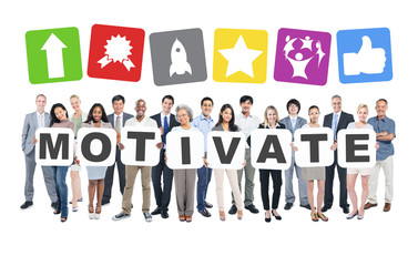 Motivate Business People Team Teamwork Success Strategy Concept