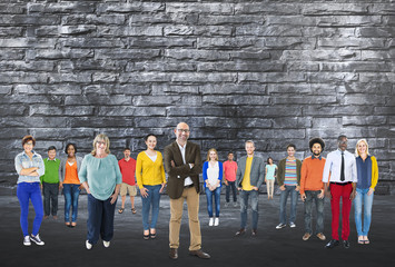 Obraz premium People Community Togetherness Corporate Team Concept