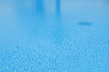 Blue ripped water in swimming pool