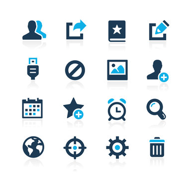 Communication Interface Icons -- Azure Series