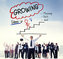 Growing Growth Mission Success Opportunity Concept