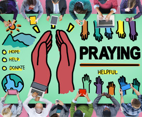 Pray Praying Hope Help Spirituality Religion Concept