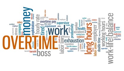 Overtime - word cloud