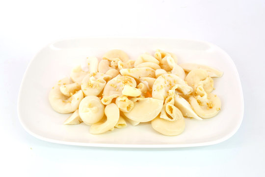 Fresh pork chitterlings ready to be grill