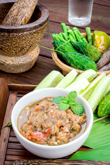Thai cuisine nam prik