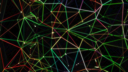 Neon Polygon Background