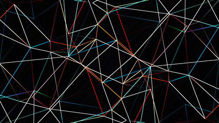 Fototapeta premium Neon Polygon Background
