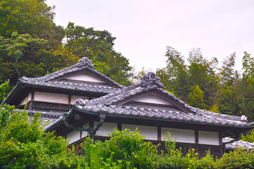 日本の古い様式の家屋