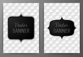 Vector illustration of a banner invitations a4