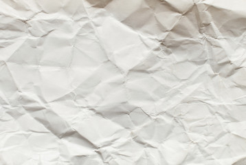 Crumpled  white paper