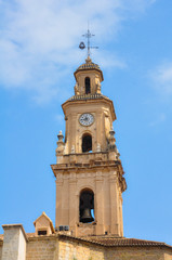 Campanario de La Seo (La Seu) de Gandia, Colegiata de Santa María de Gandia, Valencia, España