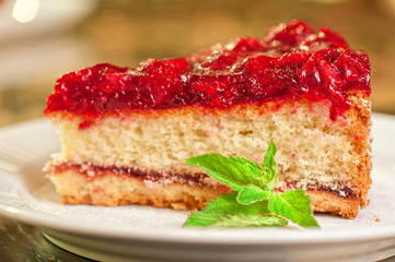 cake with berry's