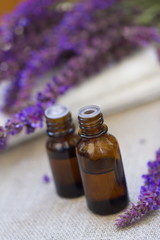 Obraz na płótnie Canvas Lavender essential aroma oil