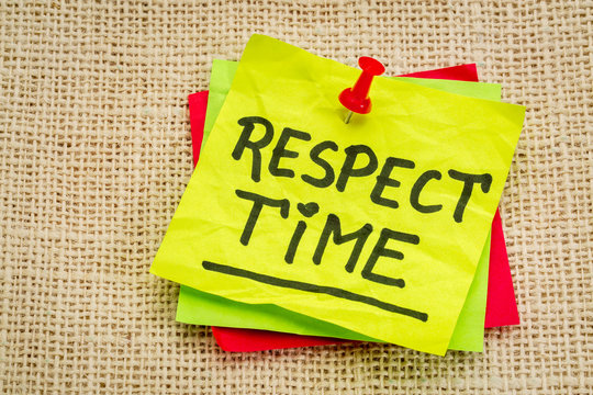 Respect Time Reminder Note