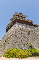 Fototapeta na wymiar Taiko (Drum) Turret of Matsuyama castle, Japan