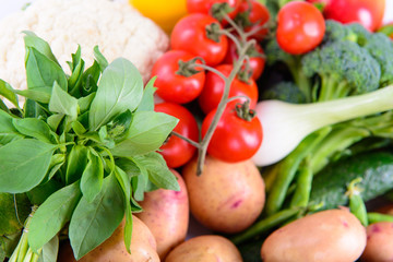 Different ripe vegetables