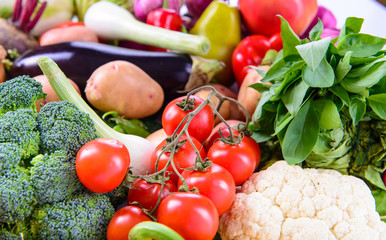 Different ripe vegetables