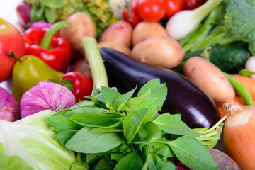 Different ripe vegetables