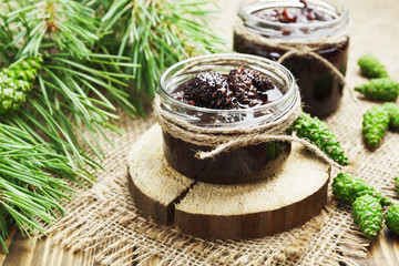 Jam of pine cones