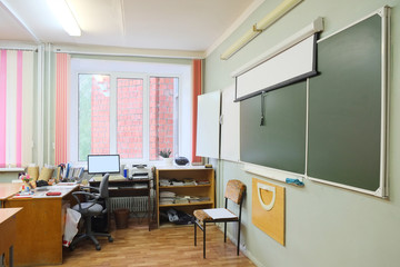 Interior of a class room