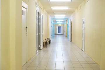Fototapeta na wymiar Interior of a corridor