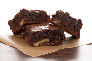 Frisch gebackene Brownies