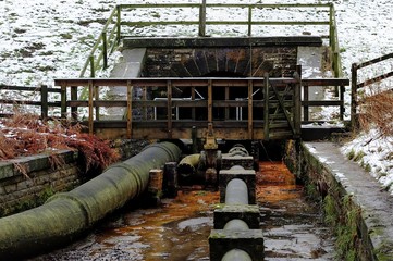 Water feed pipes from the Reservoir 