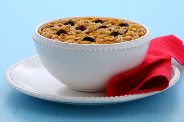 Delicious organic muesli cereal