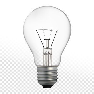 Light bulb isolated on white background. Vector illustration