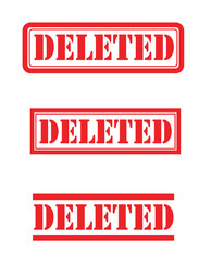 Deleted rubber stamp