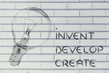 from a brilliant idea to real success: invent, develop, create