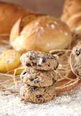 Bread Biscuits and flour