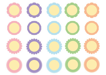 Pacote flores vetores