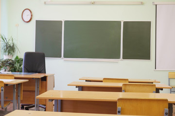 Interior of a class room