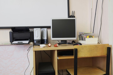 Computer class at school