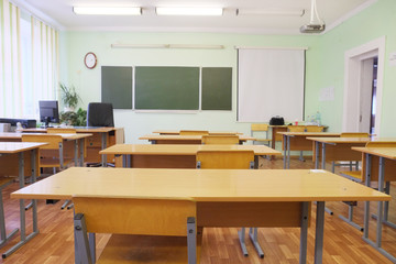 Interior of a class room