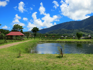 Obraz premium Water temple on lake, Bali, Indonesia