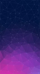 Poster Purple vector background with triangles © igor_shmel
