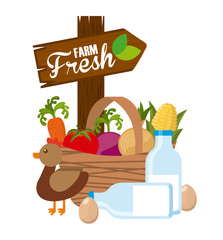 Fototapeta premium farm fresh 